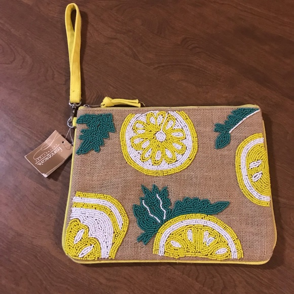 Francesca's Collections Handbags - francesca's  beaded clutch NWT